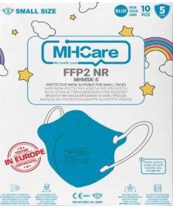 MASCHERINA FFP2 PI MHC CON ELASTICI ORECCHIE BLUMARINO-AZZURRO