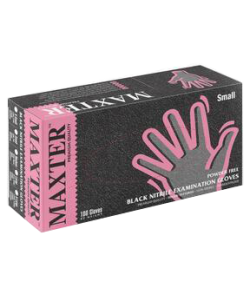 (Conf. 100Pz) - Guanti In Nitrile Maxter Senza Polvere Dm Cl 1  - Dpi Cat III  Misura XL